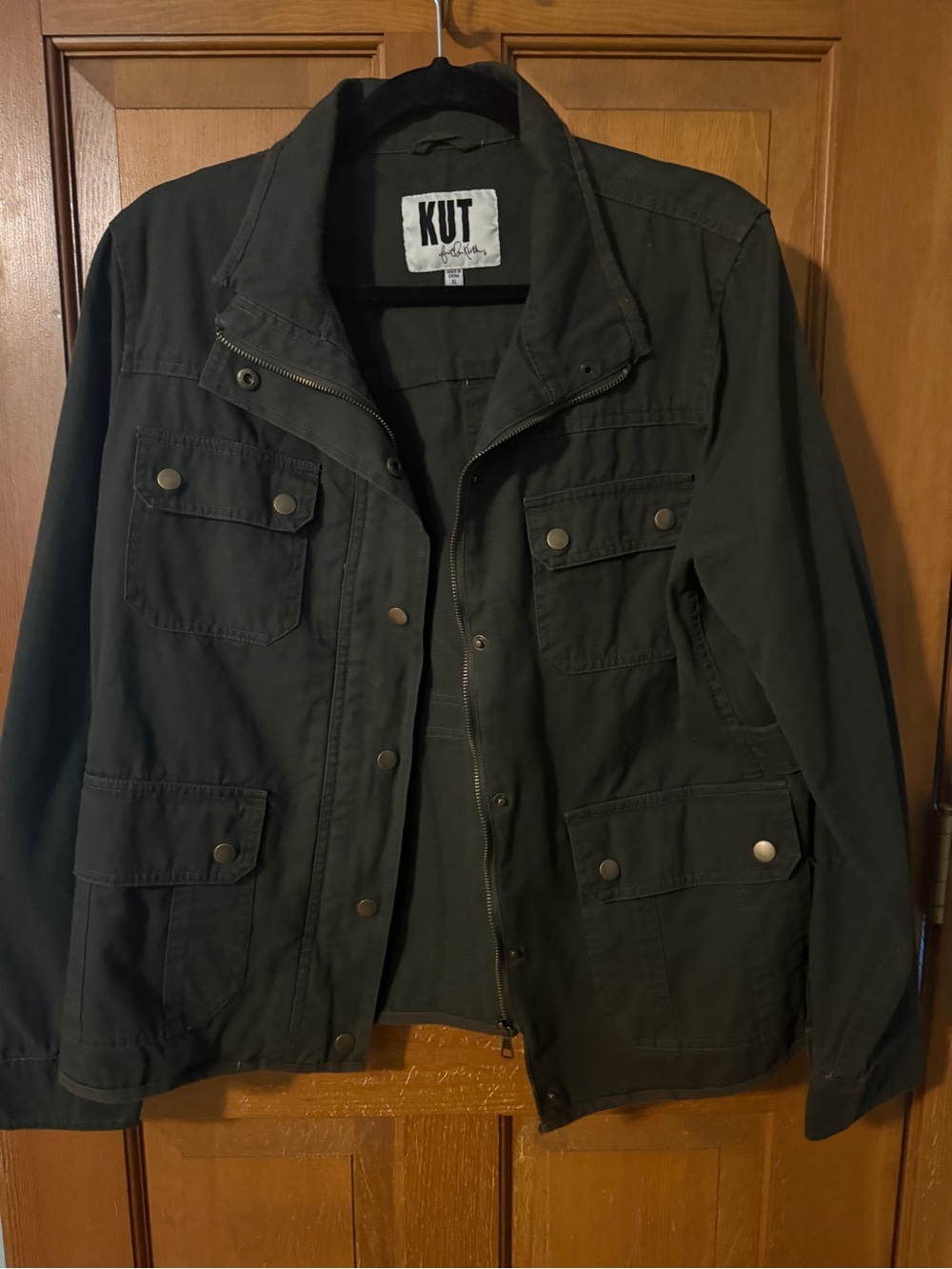 Kut from the Kloth from the Kloth Women's Dark Green Utility Jacket